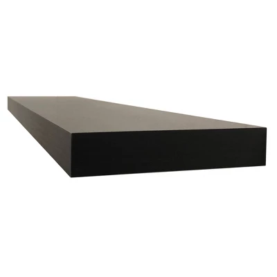 60" Floating Shelf Wall Mounted Hidden Brackets Espresso - Inplace 4 60" Floating Shelf Wall Mounted Hidden Brackets Espresso - Inplace - Image 2