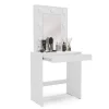 Emma Vanity Table With Lighted Mirror White - Polifurniture -Baxton Studio Store GUEST 237d5ab5 4b63 4014 911c 20fc2929a8d4