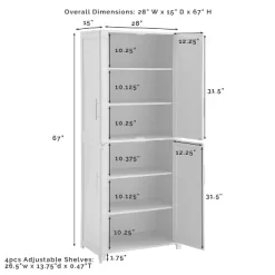 Savannah Tall Pantry - Crosley -Baxton Studio Store GUEST 24808771 fac1 4c61 8806 ed157c1afeb4