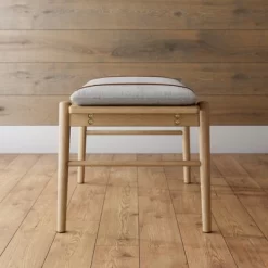 38" Wood Entryway Bench Removable Upholstered Cushion Light Brown/Feather Gray - Nathan James 8 38" Wood Entryway Bench Removable Upholstered Cushion Light Brown/Feather Gray - Nathan James -Baxton Studio Store GUEST 24d0a079 2a28 4b1b 9814 846e0564dc6a
