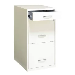 Space Solutions 3 Drawer Letter Width Vertical File Cabinet With Pencil Drawer Pearl White -Baxton Studio Store GUEST 257645a3 2be9 4092 8cc9 66821aafefe5