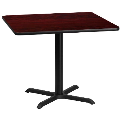 Emma And Oliver 36" Square Laminate Table Top With 30"x30" Table Height Base 6 Emma And Oliver 36" Square Laminate Table Top With 30"x30" Table Height Base - Image 4