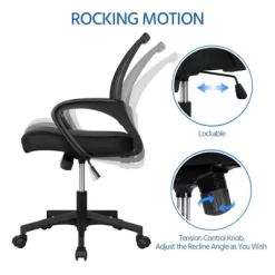 Yaheetech Adjustable Ergonomic Computer Chair Office Chair -Baxton Studio Store GUEST 271e8911 36d7 4885 9790 f43d7a3ea28b