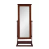 Chiara Cheval Mirror/Jewelry Wardrobe Walnut - Powell Company