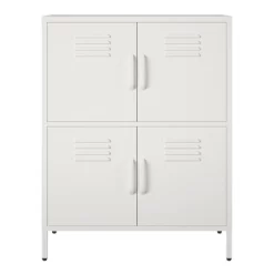RealRooms Shadwick 4 Door Metal Locker Storage Cabinet -Baxton Studio Store GUEST 277b8f8f 9115 44fa be0f 43f8eaa577d1