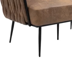 Modern Accent Metal Frame Tufted Sofa With Arms - ModernLuxe -Baxton Studio Store GUEST 28932c08 188d 46e6 af70 91b99b4c7c2d