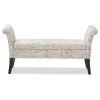 Avignon Script - Patterned French Laundry Fabric Storage Ottoman Bench - Baxton Studio -Baxton Studio Store GUEST 2a039bee 2e7a 42a2 a7bf 8b6a2d3c9055