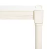 Rafiki 3 Shelf Console Table - Distressed White - Safavieh -Baxton Studio Store GUEST 2a30754f 6d85 45f5 b9fe 72a099b2b67d