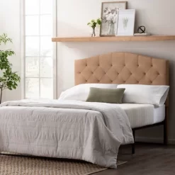 Liza Curved Edge Upholstered Headboard - Brookside Home