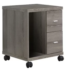 Monarch Specialties Reclaimed-Look 2 Drawer Computer Stand/Castor -Baxton Studio Store GUEST 2ad5adaf bd6e 4af7 9af6 15c2daf726c6