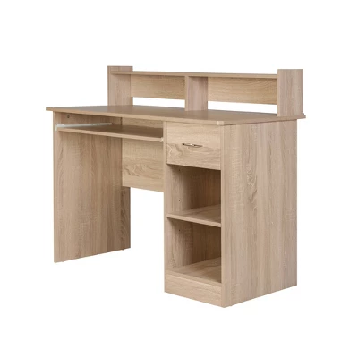Essential Wood Computer Desk With Hutch - Onespace 15 Essential Wood Computer Desk With Hutch - Onespace - Image 13
