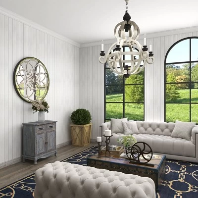 Vintage Wood Cabinet Gray - Olivia & May 14 Vintage Wood Cabinet Gray - Olivia & May - Image 12