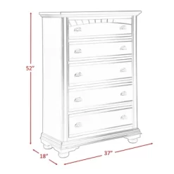 6pc Queen Addison Panel Bedroom Set Dove White - Picket House Furnishings -Baxton Studio Store GUEST 2bed106d 460c 44c9 bbf1 c4419bf75dd2