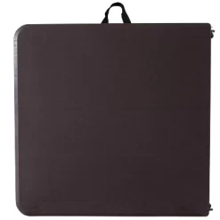 Emma And Oliver 4-Foot Height Adjustable Bi-Fold Dark Gray Plastic Folding Table With Handle -Baxton Studio Store GUEST 2c76279d 5d60 481e bd8f 81d03615329d