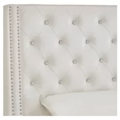Rosalyn Crystal Tufted Wingback Headboard - Inspire Q®