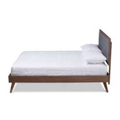Ines Walnut Finished Wood Platform Bed - Baxton Studio 17 Ines Walnut Finished Wood Platform Bed - Baxton Studio -Baxton Studio Store GUEST 2d187cd9 ba86 4f9b 9dbf f053c6952709