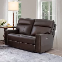 Easley Leather Power Reclining Loveseat - Abbyson Living