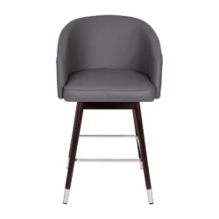 Flash Furniture Margo Commercial Grade Mid-Back Modern Barstool With Beechwood Legs And Curved Back - Set Of 2 -Baxton Studio Store GUEST 2dfced23 05dc 41e4 b54f 375eb311c0aa