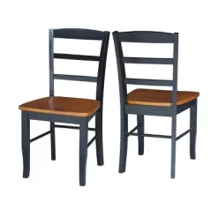 Set Of 3 42" Dual Table With 2 Madrid Chairs Dining Sets Black/Red - International Concepts -Baxton Studio Store GUEST 2e0dc604 7212 4f7c 8c01 12087ea77adb