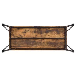 Olvera 1 Drawer Writing Desk With Steel Rebar Base Antique Nutmeg - Coaster -Baxton Studio Store GUEST 2e1e9530 0482 42a1 86d5 7b55f813b147