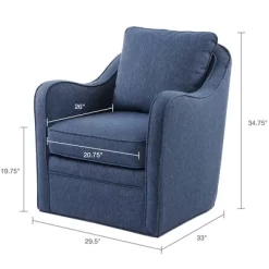 Mitchell Wide Seat Swivel Armchair - Madison Park 18 Mitchell Wide Seat Swivel Armchair - Madison Park -Baxton Studio Store GUEST 2eb4a770 fade 443d 8f8c 33be472b7975