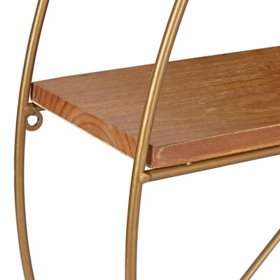 Delmar Mid-Century Modern Wall Shelf - Kate & Laurel All Things Decor 4 Delmar Mid-Century Modern Wall Shelf - Kate & Laurel All Things Decor - Image 2