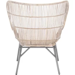 Lenu Rattan Accent Chair W/ Cushion - Grey White Wash/White/ Black - Safavieh 13 Lenu Rattan Accent Chair W/ Cushion - Grey White Wash/White/ Black - Safavieh -Baxton Studio Store GUEST 2faa7727 9d5a 4c57 a25f a918c4b5ce68