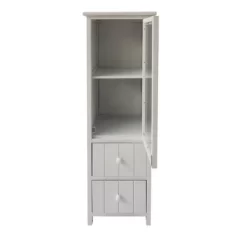 35.58" 2 Drawer Wooden Storage Cabinet With Glass Door And Round Knobs White - The Urban Port 10 35.58" 2 Drawer Wooden Storage Cabinet With Glass Door And Round Knobs White - The Urban Port -Baxton Studio Store GUEST 2fc64d32 1845 4c1d 911e 590bd7b0af1f