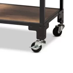 4 Tier Victor Wood And Metal Mobile Wine Cart Walnut/Black - Baxton Studio 11 4 Tier Victor Wood And Metal Mobile Wine Cart Walnut/Black - Baxton Studio -Baxton Studio Store GUEST 32d50ee1 171b 4d51 a0d8 44f618fea368