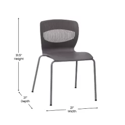 Flash Furniture HERCULES Series Set Of 5 Commercial Grade 770 Lb. Capacity Ergonomic Stack Chair With Lumbar Support And Steel Frame -Baxton Studio Store GUEST 32fadb03 4cc4 4f1e 80b1 a1c794a14553