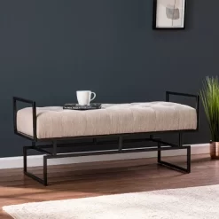 Tedges Upholstered Bench Beige/Gray - Aiden Lane 11 Tedges Upholstered Bench Beige/Gray - Aiden Lane -Baxton Studio Store GUEST 33f9e77d 12a0 47c8 b30f fc1dcc38a998