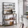 Yaheetech 5-Tier Kitchen Baker’s Racks With Power Outlets, Coffee Bar Station With Hutch -Baxton Studio Store GUEST 349e13f2 7613 4290 a311 0ba3ae27ede3