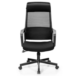 Costway Adjustable Mesh Office Task Chair Heating Lumbar Support Headrest GreyBlack -Baxton Studio Store GUEST 353dc0a4 9772 453b 9dd0 3e26bac012ef