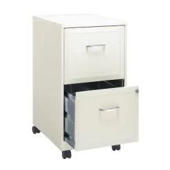 Space Solutions 18" Deep 2 Drawer Mobile Letter Width Vertical File Cabinet -Baxton Studio Store GUEST 35fa04fd 5993 4775 94d2 3b0d27959465