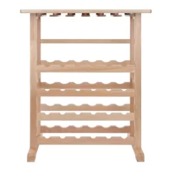 24-Bottle Wine Rack Wood/Beechwood - Winsome