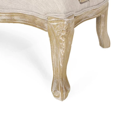 Saley French Country Wood And Cane Loveseat - Christopher Knight Home 9 Saley French Country Wood And Cane Loveseat - Christopher Knight Home - Image 7