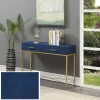 Ashley Console Table Blue/Gold - Breighton Home