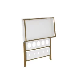 Trevia Folding Wine Rack White - CosmoLiving By Cosmopolitan -Baxton Studio Store GUEST 3837ce36 5dfb 46b4 b7f7 a58dde3ab9d5