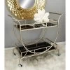 Modern 2 Tier Cart Silver - Olivia & May -Baxton Studio Store GUEST 39aad9c9 7dd8 4e8c b195 ec6f9cf48b8d