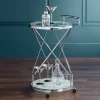 Studio 55D Page 29 1/2" High Glass And Chrome Rolling Serving Bar Cart -Baxton Studio Store GUEST 3a45b676 f286 45ef 8b3c e9533e819e73