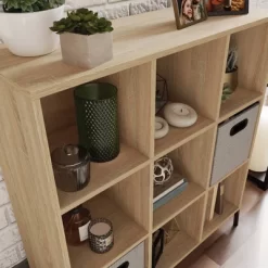 38.22" 9 Cube North Avenue Bin Shelves Organizer - Sauder -Baxton Studio Store GUEST 3b8469d9 fd2c 454a 8b98 95013803addc