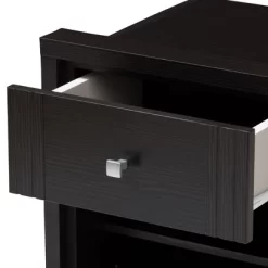 Danette Modern And Contemporary Finished 1 Drawer Nightstand Dark Brown - Baxton Studio -Baxton Studio Store GUEST 3b84decf 4659 403d ab83 f92ace0e2790