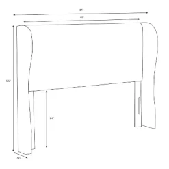 Tufted Velvet Upholstered Wingback Headboard - Skyline Furniture -Baxton Studio Store GUEST 3ca1762d 235b 4e43 a75a de4783f53304