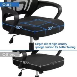 Yaheetech Adjustable Ergonomic Computer Chair Office Chair -Baxton Studio Store GUEST 3cdbff90 deae 4003 bebc 45a06e4b43d1