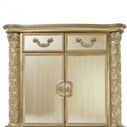 44" Vendome Bedroom Set Gold Patina/Bone White - Acme Furniture -Baxton Studio Store GUEST 3d479d22 b9d2 4c39 99e7 0a908dece7d0