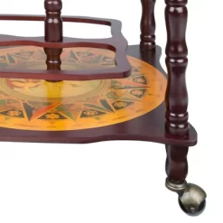 Design Toscano Old World Extended Shelf Italian Replica Globe Bar Cart -Baxton Studio Store GUEST 3d9322b3 e257 4719 a593 4e7d810e2785