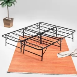 Continental Sleep 14 Inch Quickbase Metal Mattress Platform Bed Frame Foundation With Steel Slats (No Box Spring Needed), Twin, Black -Baxton Studio Store GUEST 400912cc fdec 4d00 a7b7 0fa81bcdd57d