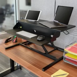 Stand Up Desk Store AirRise Pro Two Tier Standing Desk Converter Monitor Stand With Built-In Keyboard Tray -Baxton Studio Store GUEST 403f7b92 ae9b 4e93 84b3 35d79657ffaf