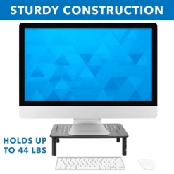 Mount-It! Metal Monitor Riser 2-Pack | Height Adjustable Computer Display And Laptop Stand For Desktop | Fits Up To 32" Screens, 44 Lbs. Capacity -Baxton Studio Store GUEST 418e928e ea13 45df 9d7a c2ae4dfbf300