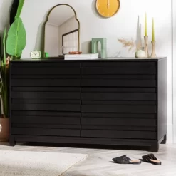 Ilya Solid Wood Modern Panel Front 6 Drawer Dresser - Saracina Home 24 Ilya Solid Wood Modern Panel Front 6 Drawer Dresser - Saracina Home -Baxton Studio Store GUEST 4253131c c54b 4d02 a982 7437557ea53a